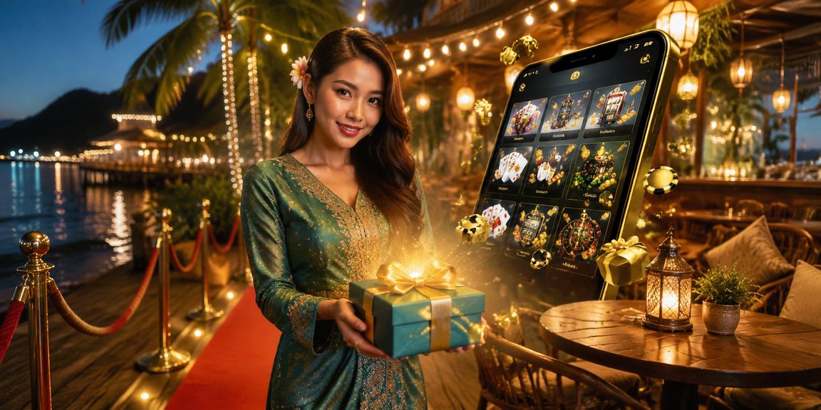 Pengguna di Langkawi membuat deposit MYR untuk bermain di hr2u semasa perayaan Hari Raya